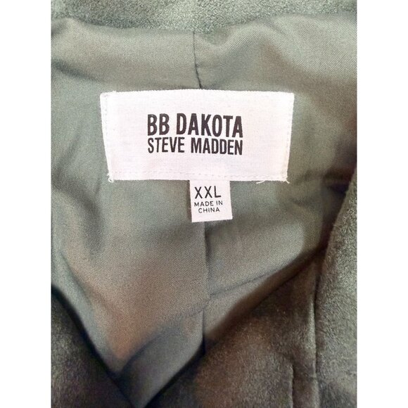BB Dakota Faux Suede Moto Bomber Jacket | elevated streetwear | XXL | NWOT - Picture 12 of 13